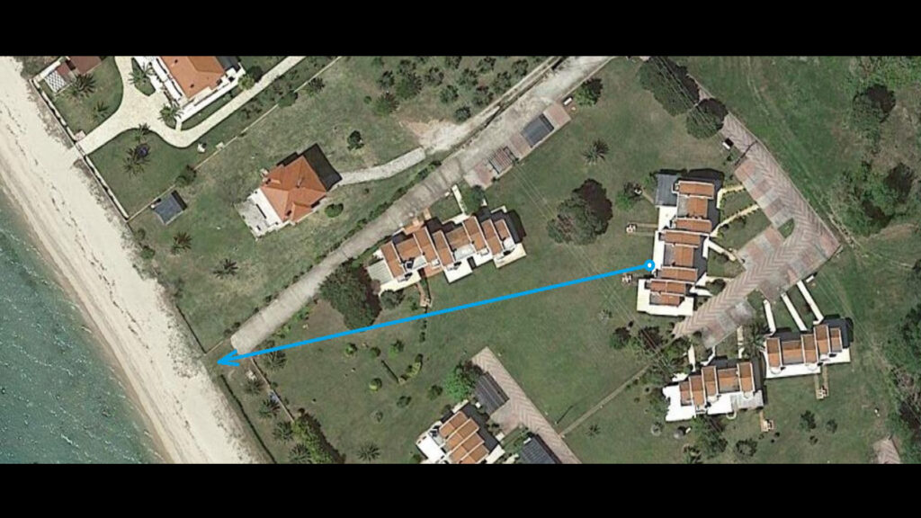 Sithon Villas house view from above