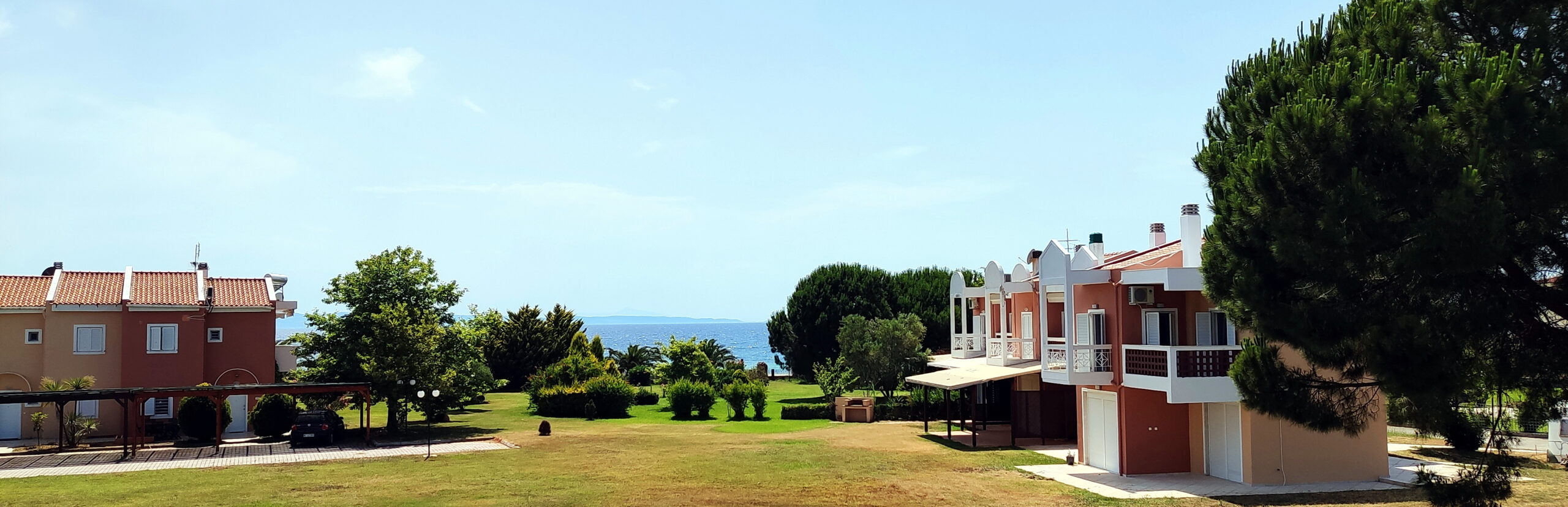 view from balcony in Sithon villas